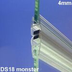 Exa-Lent Universal DS182004 - M08111200 helder doucheprofiel magneet recht (set van 2 stuks) 200cm 4mm [CLONE]